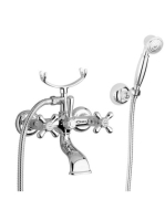 Bugnatese Old'800 kádcsaptelep zuhanyszettel, bronz 002BR