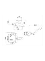 Bugnatese Lem Kádcsaptelep zuhanyszettel bronz színben 1902BR