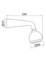 Bugnatese Venus fejzuhany szett, króm 19115CR