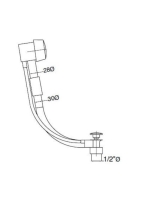 Bugnatese Accessori automata kád le és túlfolyó, króm 19138CR