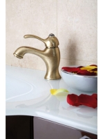 Bugnatese Lem mosdócsaptelep leeresztővel, bronz 1913BR