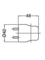 Bugnatese Wellness zuhanytartó minimalista, matt fehér 19146BI
