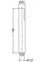 Bugnatese Kobuk kézizuhany, króm 19148CR