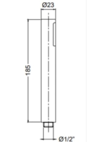 Bugnatese Kobuk kézizuhany, szálcsiszolt nikkel 19148NS