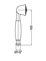 Bugnatese Lady kézizuhany, arany 19150DO