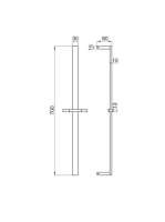 Bugnatese Inside zuhanyrúd szettel, króm 19258CR