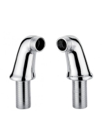 Bugnatese Accessori fordító könyök kádcsaptelephez alacsony, szálcsiszolt nikkel 19278NS