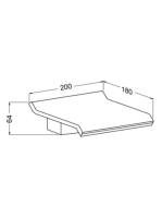 Bugnatese Cascade álló kádkifolyó 18cm, króm 19328CR