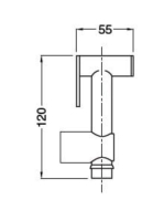 Bugnatese Accessori bidé kézizuhanyszett, króm 19379CR