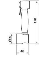 Bugnatese Accessori bidé kézizuhanyszett, króm 19380CR