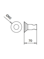 Bugnatese Wellness zuhanytartó ORION csaptelepekhez, matt fehér 19423BI