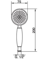 Bugnatese Olympia kézizuhany, króm 19465CR