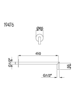 Bugnatese Wellness zuhanykar, króm 19476CR