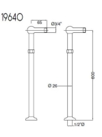 Bugnatese Piantane csapteleptartó állvány, arany 19640DO