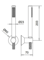 Bugnatese Orion zuhanyszett, szálcsiszolt arany 19704OS