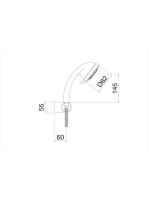 Bugnatese Venus zuhanyszett, króm 19713CR