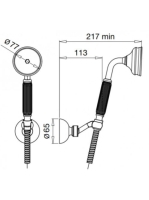 Bugnatese Olympia zuhanyszett, króm 19714CR