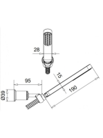 Bugnatese Century zuhanyszett, króm 19715CR