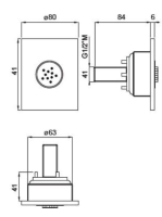 Bugnatese Wellness szögletes oldalzuhany, króm 19741CR
