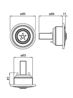 Bugnatese Wellness klasszikus oldalzuhany, króm 19742CR