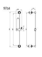 Bugnatese Olympia zuhanyrúd, króm 19764CR
