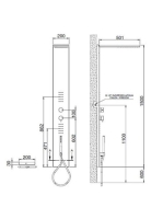Bugnatese Wellness zuhanypanel, króm 19810CR