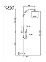 Bugnatese Wellness diverteres zuhanyrendszer, króm 19820CR