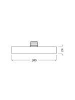 Bugnatese Wellness szögletes fejzuhany 20x20cm, króm 19830CR