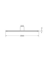 Bugnatese Wellness ívelt fejzuhany 30cm, króm 19833CR