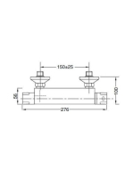 Bugnatese Wellness termosztátos zuhanycsaptelep, króm 20900CR