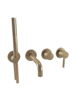 Bugnatese Kobuk falsík alatti kádcsaptelep zuhanyszettel, bronz 2201BR