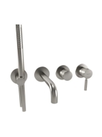 Bugnatese Kobuk falsík alatti kádcsaptelep zuhanyszettel, rozsdamentes acél hatású 2201NS