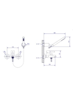 Bugnatese Kobuk kádcsaptelep zuhanyszettel, króm 2202CR