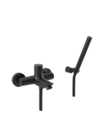 Bugnatese Kobuk kádcsaptelep zuhanyszettel, matt fekete 2202NE