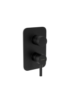 Bugnatese Kobuk falsík alatti zuhanycsaptelep 4 fogyasztóhoz, matt fekete 2232NE