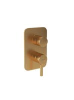 Bugnatese Kobuk falsík alatti zuhanycsaptelep 4 fogyasztóhoz, szálcsiszolt arany 2232OS