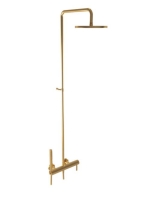 Bugnatese Kobuk zuhanyrendszer, szálcsiszolt arany 2242COS