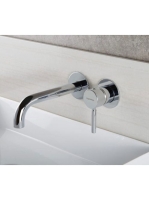 Bugnatese Kobuk falsík alatti 2-lyukas mosdócsaptelep, 19,2 cm kifolyóval króm 2245CR