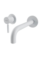 Bugnatese Kobuk falsík alatti 2-lyukas mosdócsaptelep 19 cm-es kifolyóval, fix kötési távolsággal, leeresztővel, matt fehér 2251SCBI