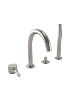 Bugnatese Kobuk 4-lyukú kádcsaptelep, rozsdamentes acél hatású 2255NS