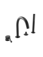 Bugnatese Kobuk 4-lyukú kádcsaptelep, matt fekete 2255NE