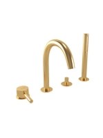 Bugnatese Kobuk 4-lyukú kádcsaptelep, szálcsiszolt arany 2255OS