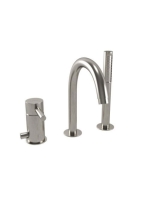 Bugnatese Kobuk 3-lyukú kádcsaptelep, rozsdamentes acél hatású 2256NS