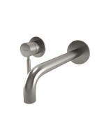 Bugnatese Kobuk falsík alatti 2-lyukas mosdócsaptelep 22 cm-es kifolyóval, fix kötési távolsággal, rozsdamentes acél hatású 2265NS