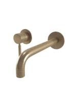 Bugnatese Kobuk falsík alatti 2-lyukas mosdócsaptelep 22 cm-es kifolyóval, fix kötési távolsággal, leeresztővel, bronz 2265SCBR