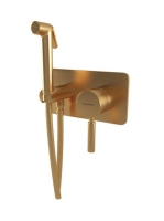 Bugnatese Kobuk falsík alatti bidécsaptelep zuhanyszettel, szálcsiszolt arany 2266OS