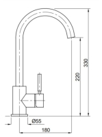 Bugnatese Kobuk mosogatócsaptelep, matt fehér 2282BI