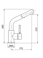Bugnatese Kobuk mosogatócsaptelep, króm 2283CR