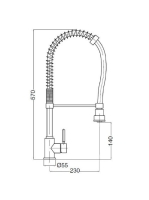 Bugnatese Kobuk mosogatócsaptelep, króm 2291CR