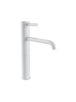 Bugnatese Kobuk Fix magasított mosdócsaptelep, click-clack leeresztővel, matt fehér 2317SCBI